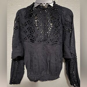 Free people One black top size XS